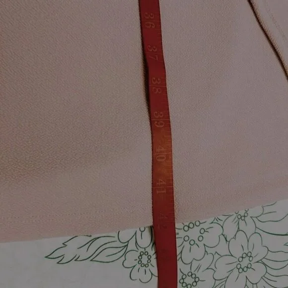 NWT* Black Label by EVAN PICONE Sleeveless Pink Crepe Faux Wrap Dress Large - Picture 10 of 12